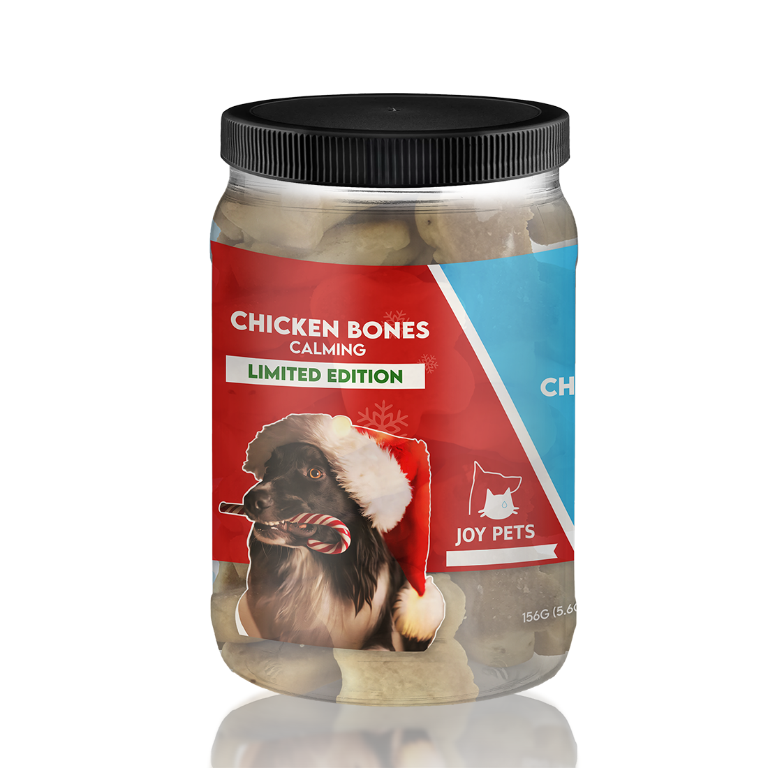 JoyPets CBD Christmas Dog Treats: Chicken Bones | Holiday Calm for