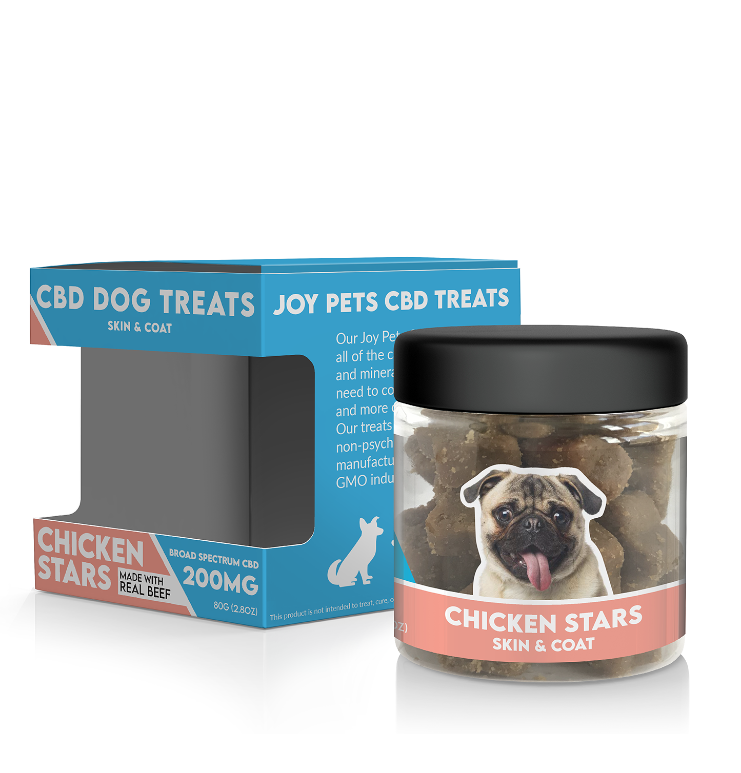 Joy Pets CBD Dog Treats: Chicken Stars
